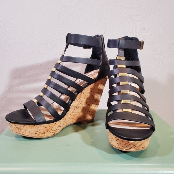 Steve Madden Shoes - New Steve Madden shoes wedge cork platforms 6.5